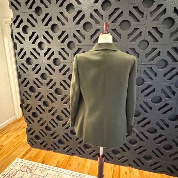 Algo | Green and Red Plaid Cashmere Blazer - Picture 6 of 11